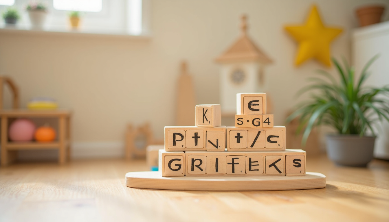 Părinte și copil zâmbitori explorând materiale Montessori într-o grădiniță din Cluj